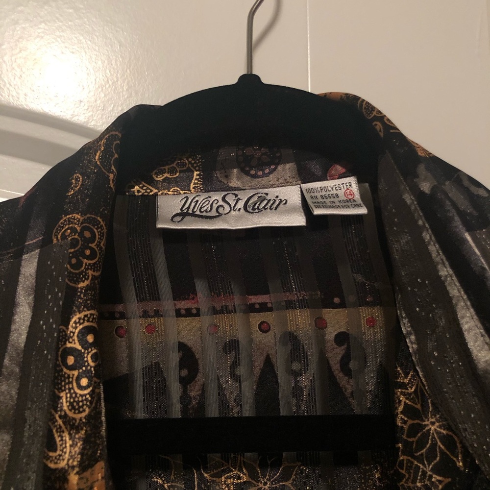 Multicolored polyester button down - Picture 2 of 2
